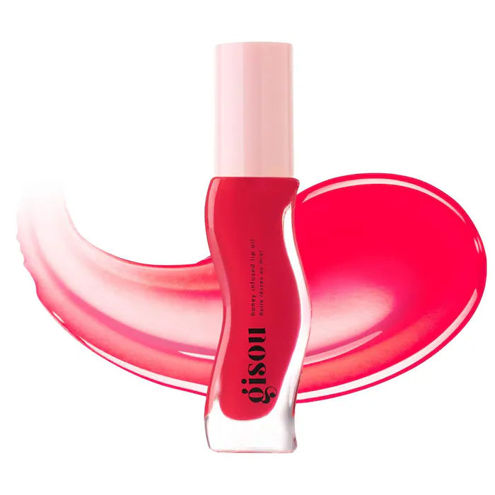 Gisou Honey Infused Hydrating Lip Oil - Strawberry Sorbet