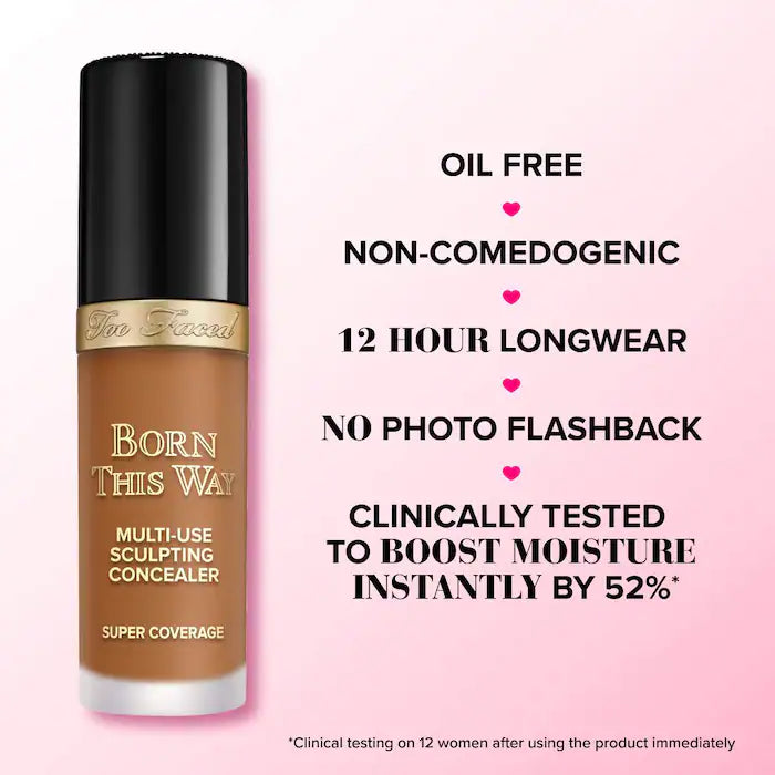 Too Faced Born This Way Super Coverage Multi-Use Concealer with Hyaluronic Acid - Light Beige & Natural Beige