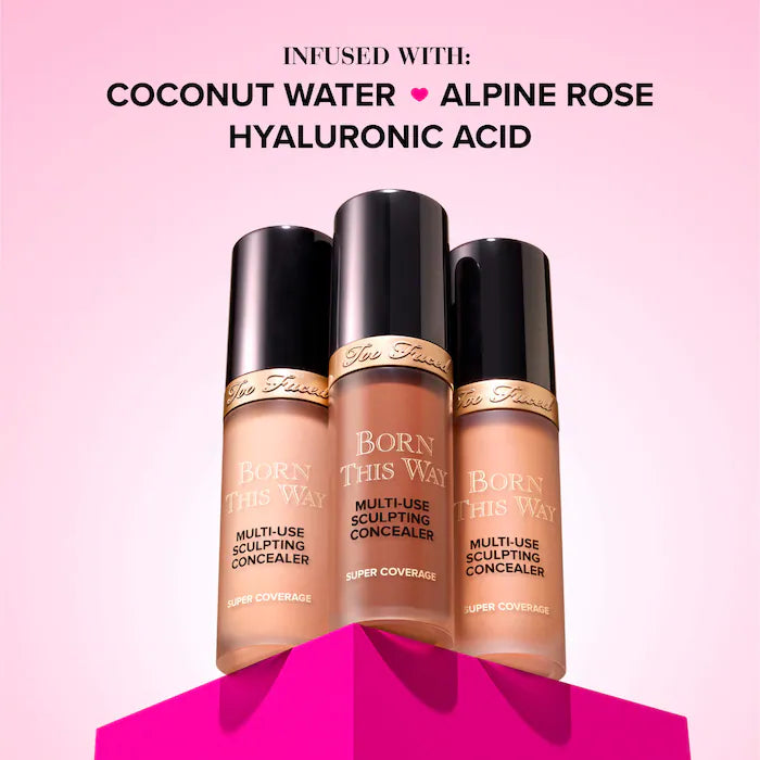 Too Faced Born This Way Super Coverage Multi-Use Concealer with Hyaluronic Acid - Light Beige & Natural Beige