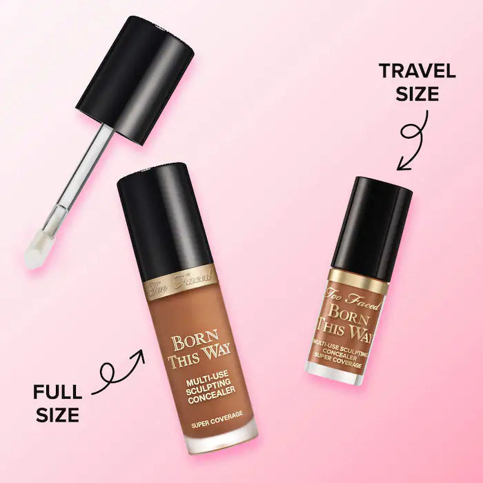 Too Faced Born This Way Super Coverage Multi-Use Concealer with Hyaluronic Acid - Light Beige & Natural Beige