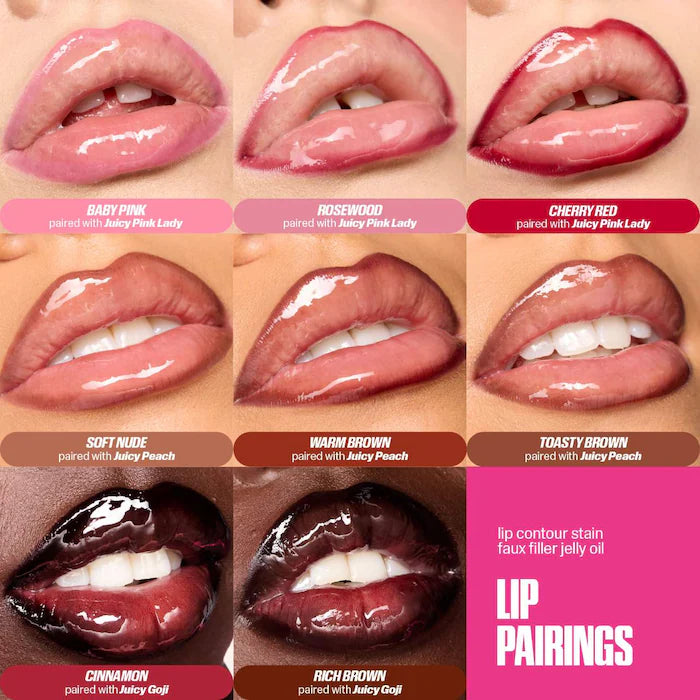 Huda Beauty Faux Filler Ultra-Hydrating Tinted Jelly Lip Oil