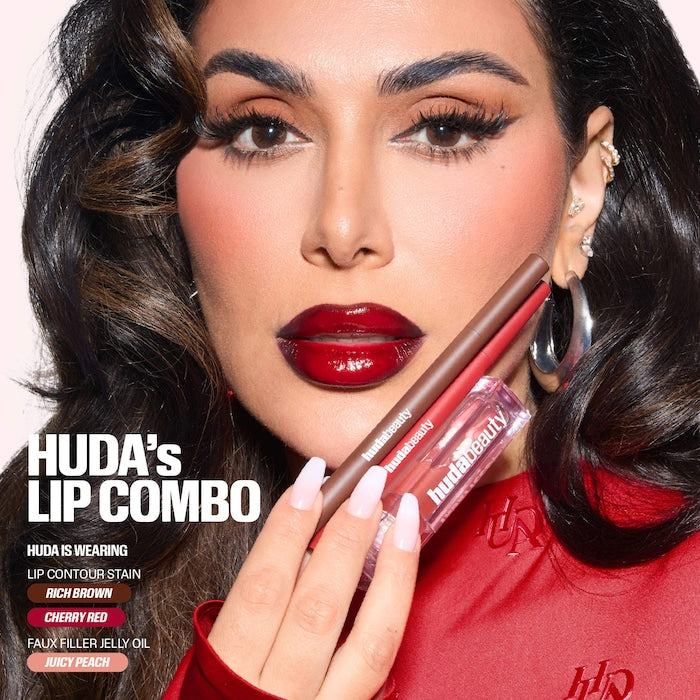 Huda Beauty Lip Contour Lip Stain – 12-Hour Wear