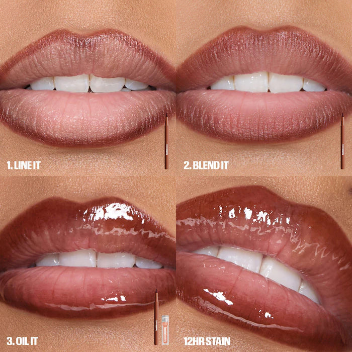 Huda Beauty Lip Contour Lip Stain – 12-Hour Wear