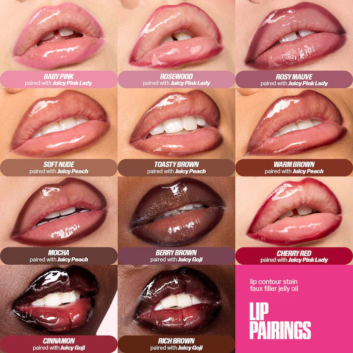 Huda Beauty Lip Contour Lip Stain – 12-Hour Wear