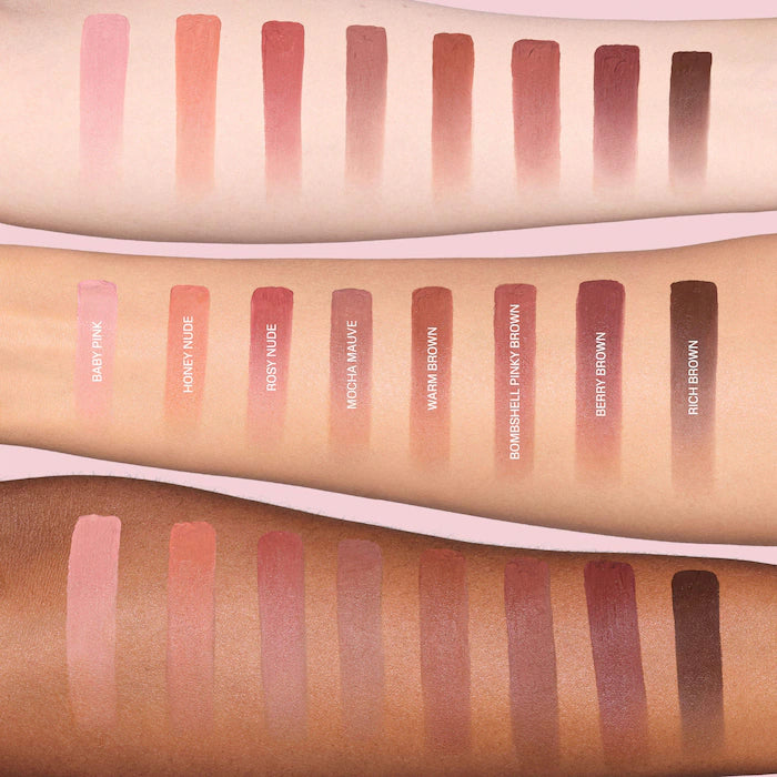 Huda Beauty Liquid Matte Mousse Soft Blur Lip Cream - Rosy nude