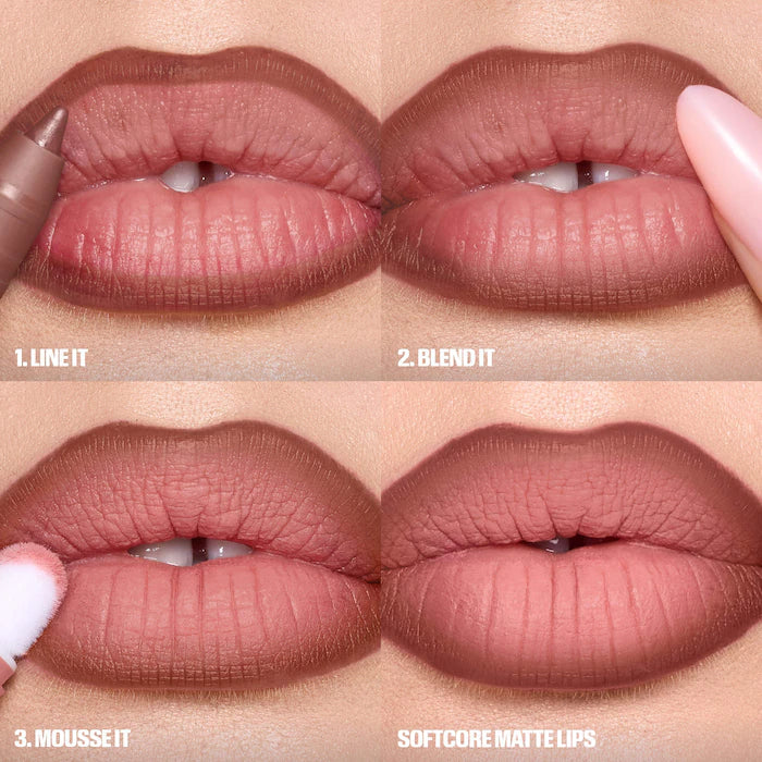 Huda Beauty Liquid Matte Mousse Soft Blur Lip Cream - Rosy nude
